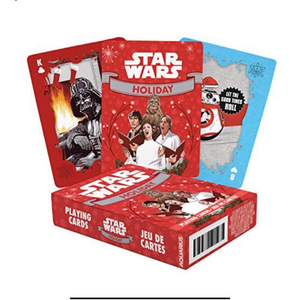 New Star Wars Playing Cards Holiday Themed Poker Sized Linen Finish